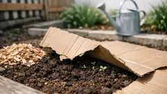 Jak využít karton na zahradě: mulč, méně plevelů a víc vlhkosti
