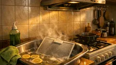 Jak vyčistit digestoř rychle a bez dřiny: ocet, citron a pár minut času