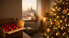 Vánoční výzdoba 2025: teplé neutrální tóny a minimalistický stromeček bez přeplácání